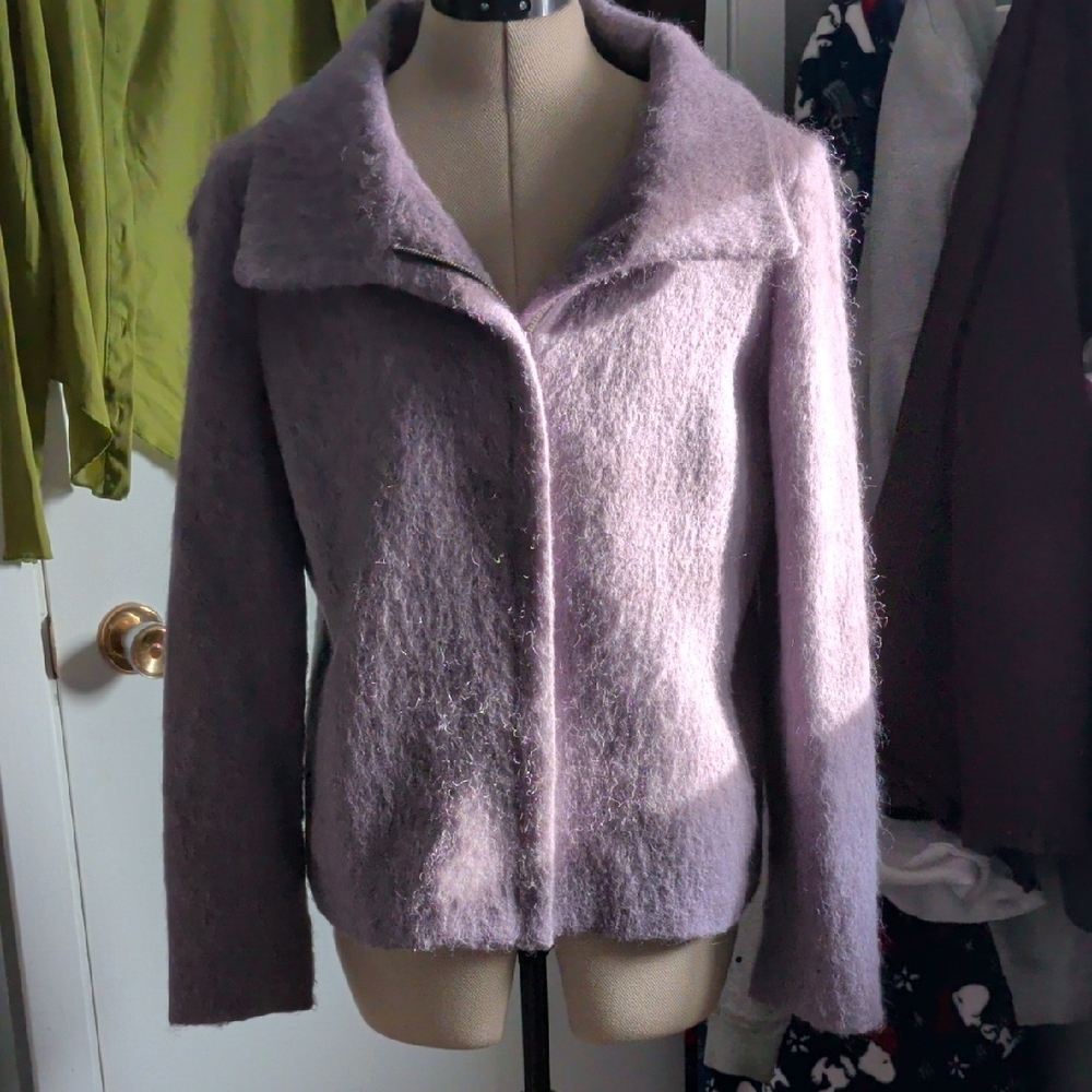 Talbots Women's Lavender Teddy Jacket
